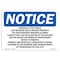 Signmission OSHA Notice Sign, 10" Height, Aluminum, Warning To The Public This Building Site Sign, Landscape OS-NS-A-1014-L-18931 - alternate 1